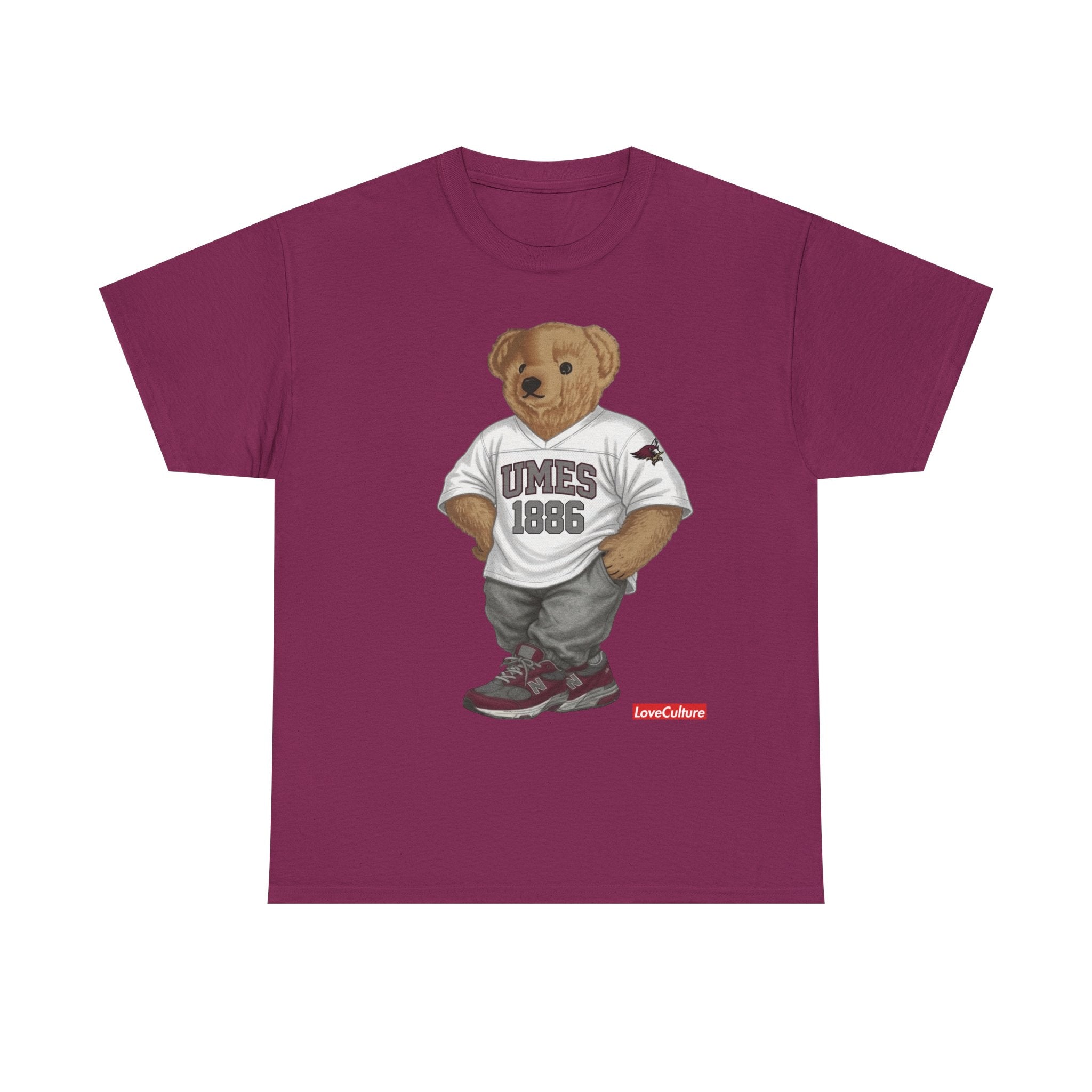 UMES Bear Mascot Tee | Teddy Bear Graphic T-Shirt, UMES 1886 Sweatshirt Style, Maryland Eastern Shore