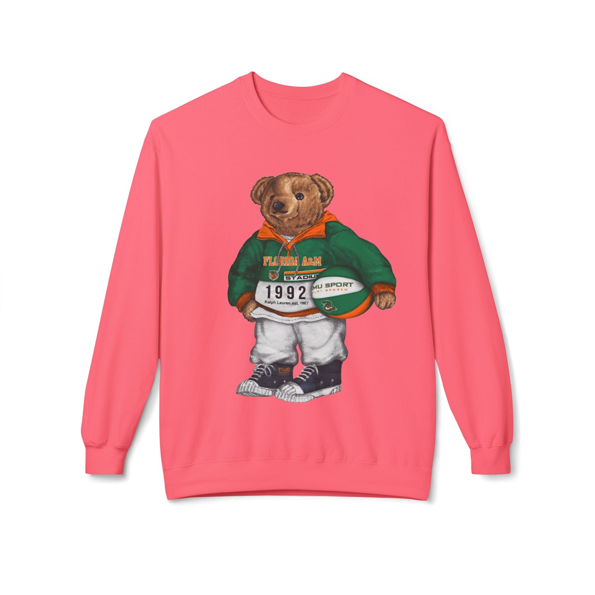 FAMU Rattlers Mascot Basketball Spirit- HBCU Polo Bear sweatshirt
