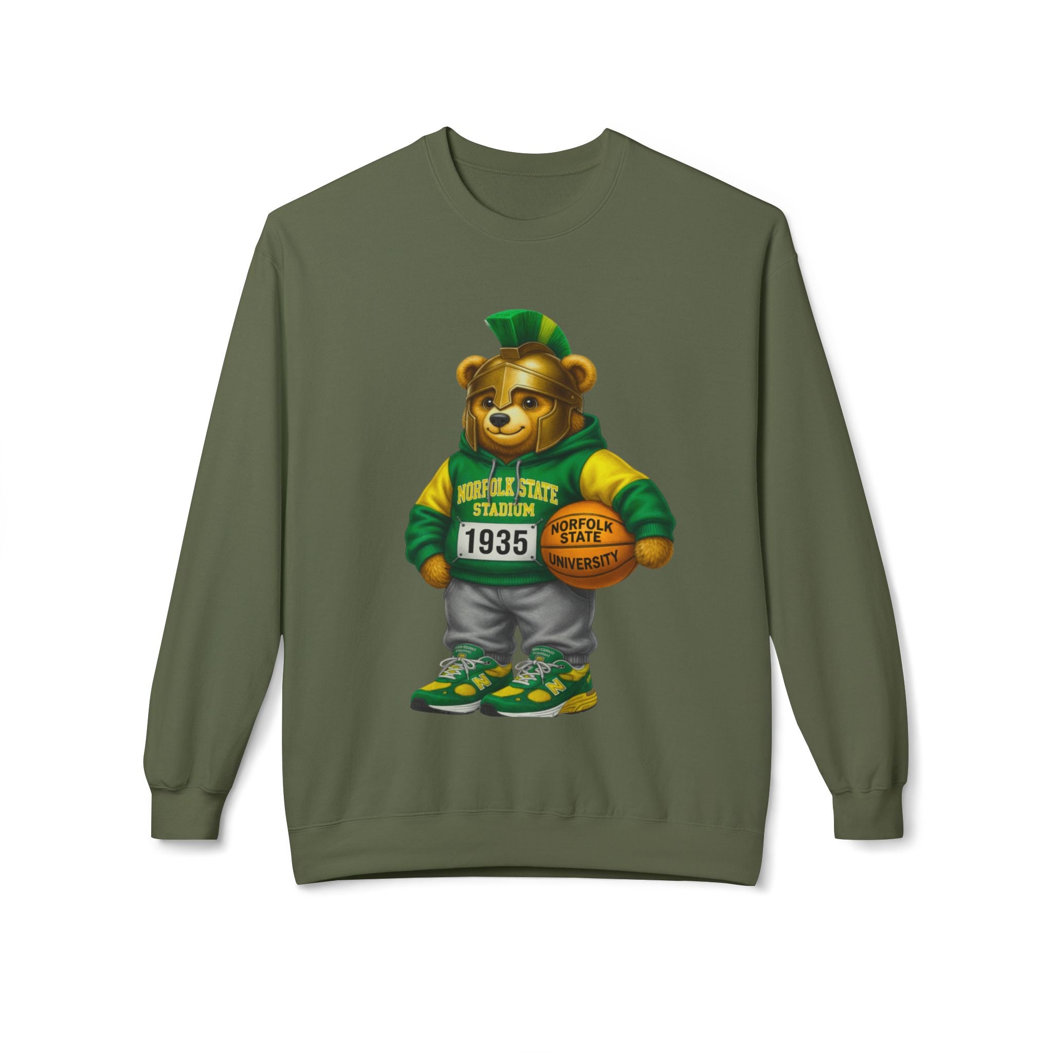 Norfolk State Bear Mascot- HBCU Polo Bear sweatshirt