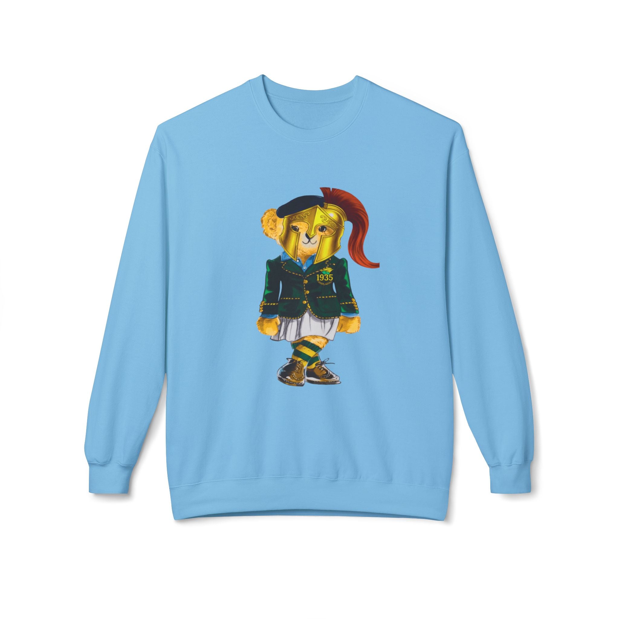 Norfolk State Lady Bear in Golden Helmet Sweatshirt | HBCU Polo Bear