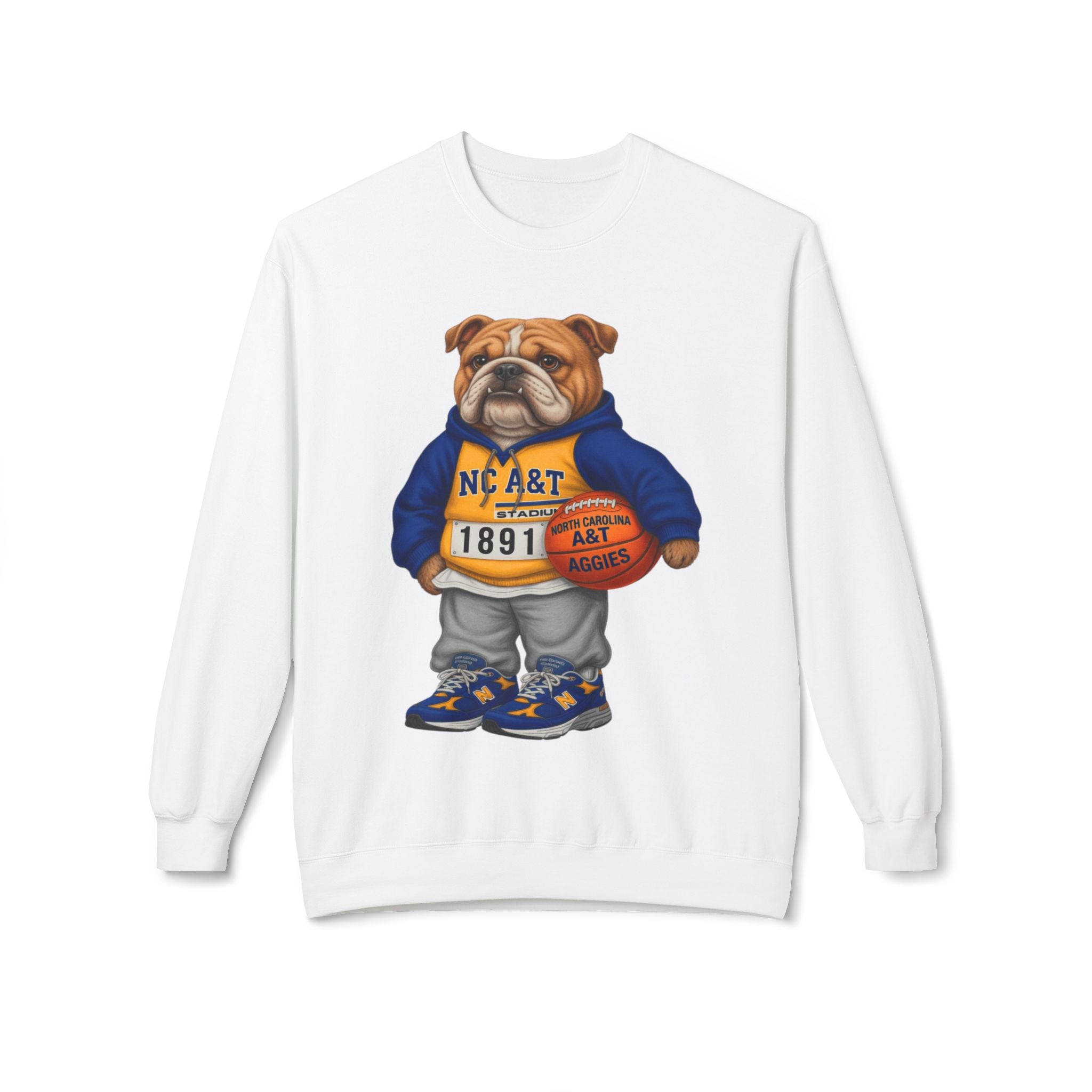 NC A&T Aggies Bulldog Mascot- HBCU Polo Bear sweatshirt