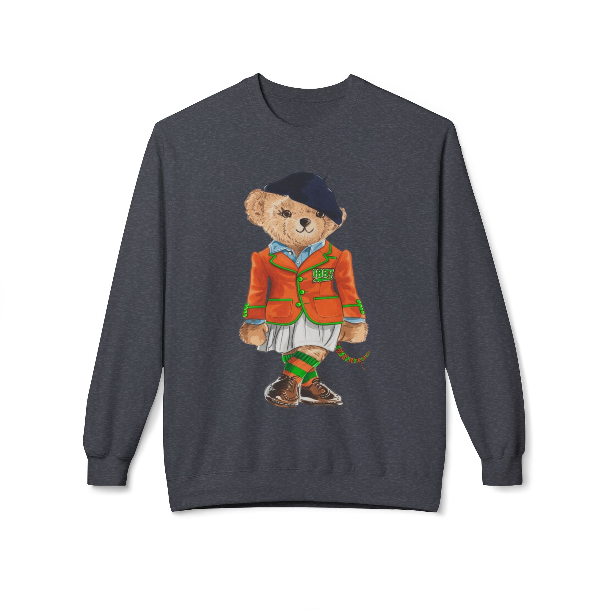 FAMU Polo Bear Sweatshirt | HBCU Teddy Bear Crewneck