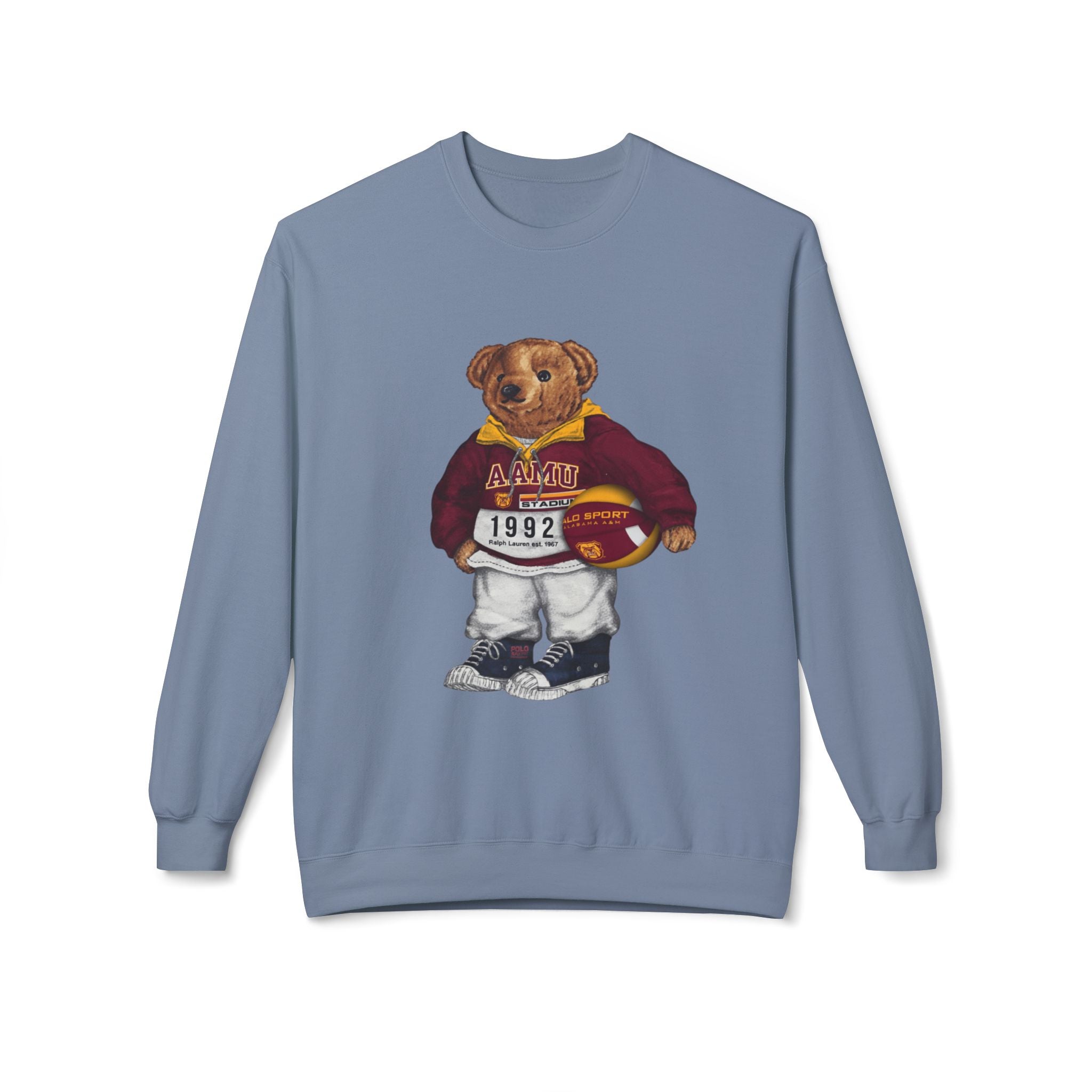 Alabama A&M University Teddy Bear Mascot- HBCU Polo Bear sweatshirt
