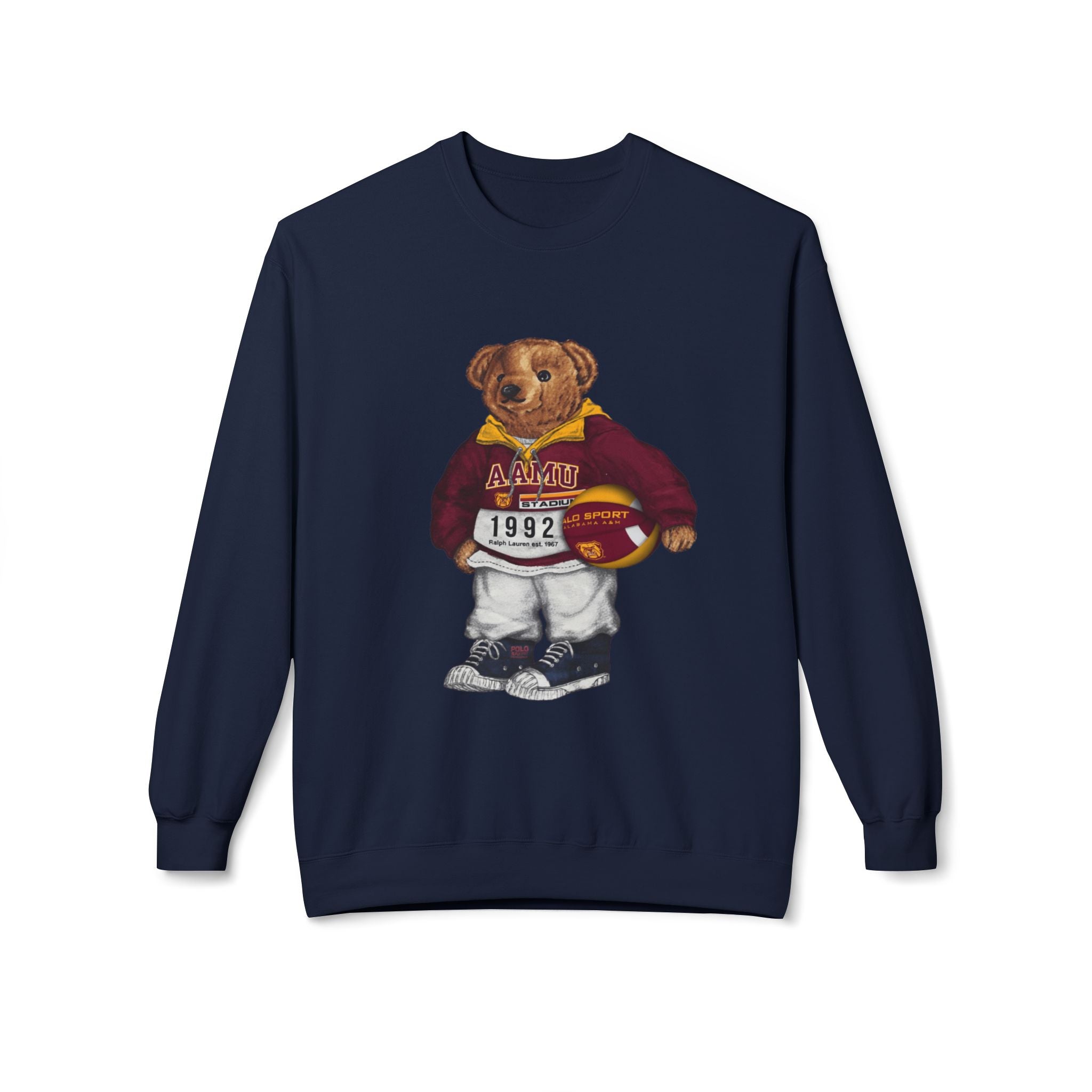 Alabama A&M University Teddy Bear Mascot- HBCU Polo Bear sweatshirt