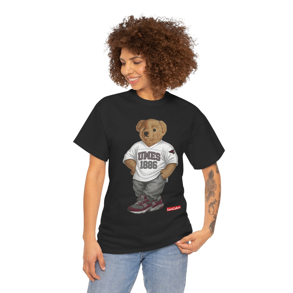 UMES Bear Mascot Tee | Teddy Bear Graphic T-Shirt, UMES 1886 Sweatshirt Style, Maryland Eastern Shore
