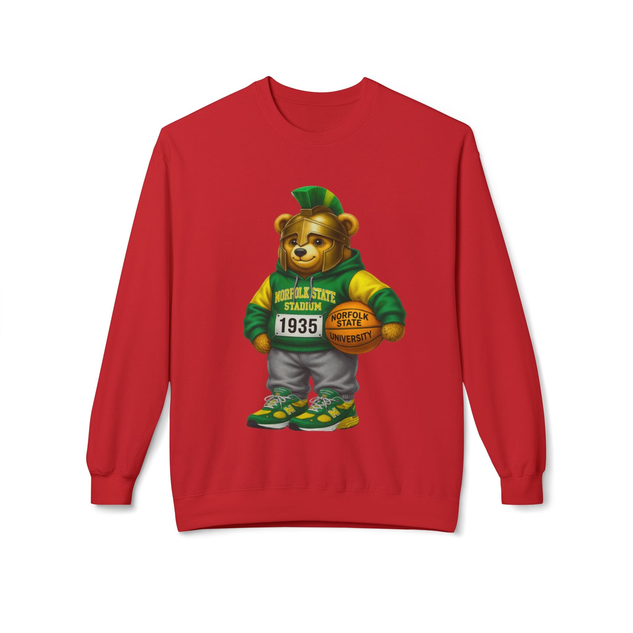 Norfolk State Bear Mascot- HBCU Polo Bear sweatshirt