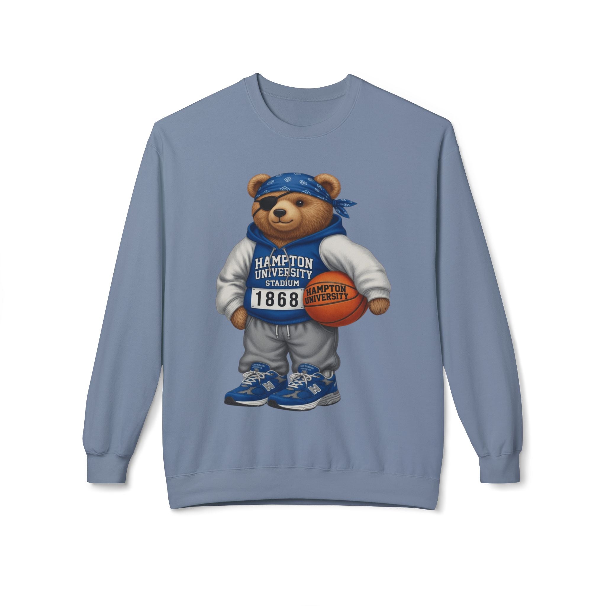 Hampton University Stadium Bear Mascot- HBCU Polo Bear sweatshirt