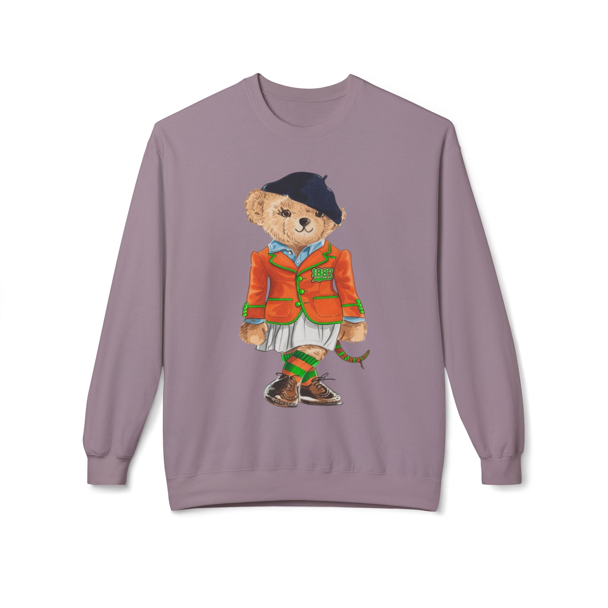 FAMU Polo Bear Sweatshirt | HBCU Teddy Bear Crewneck