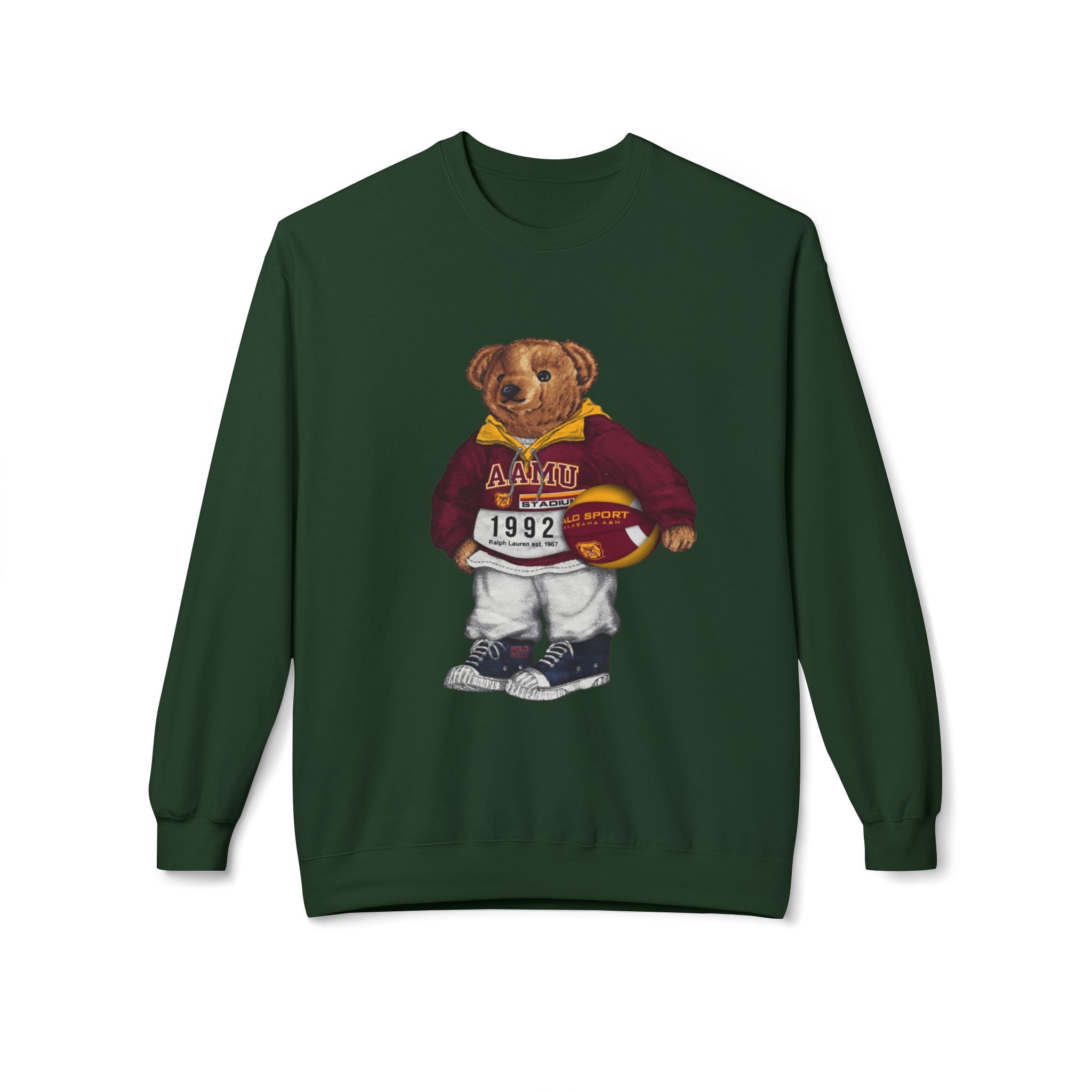 Alabama A&M University Teddy Bear Mascot- HBCU Polo Bear sweatshirt
