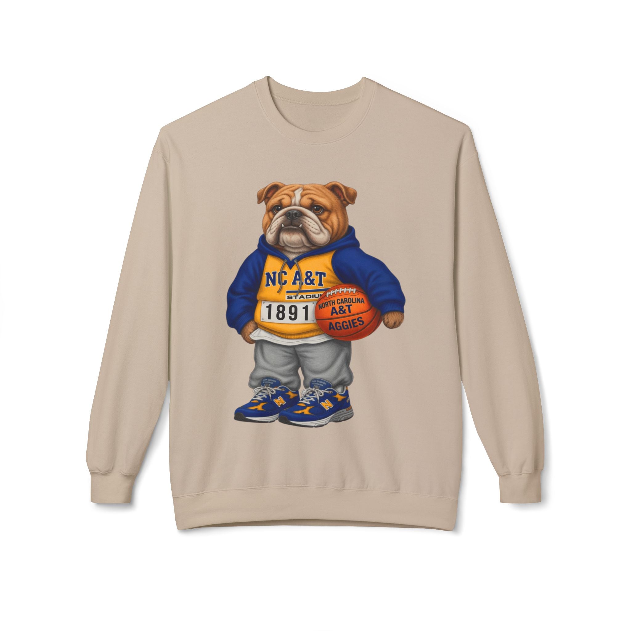 NC A&T Aggies Bulldog Mascot- HBCU Polo Bear sweatshirt