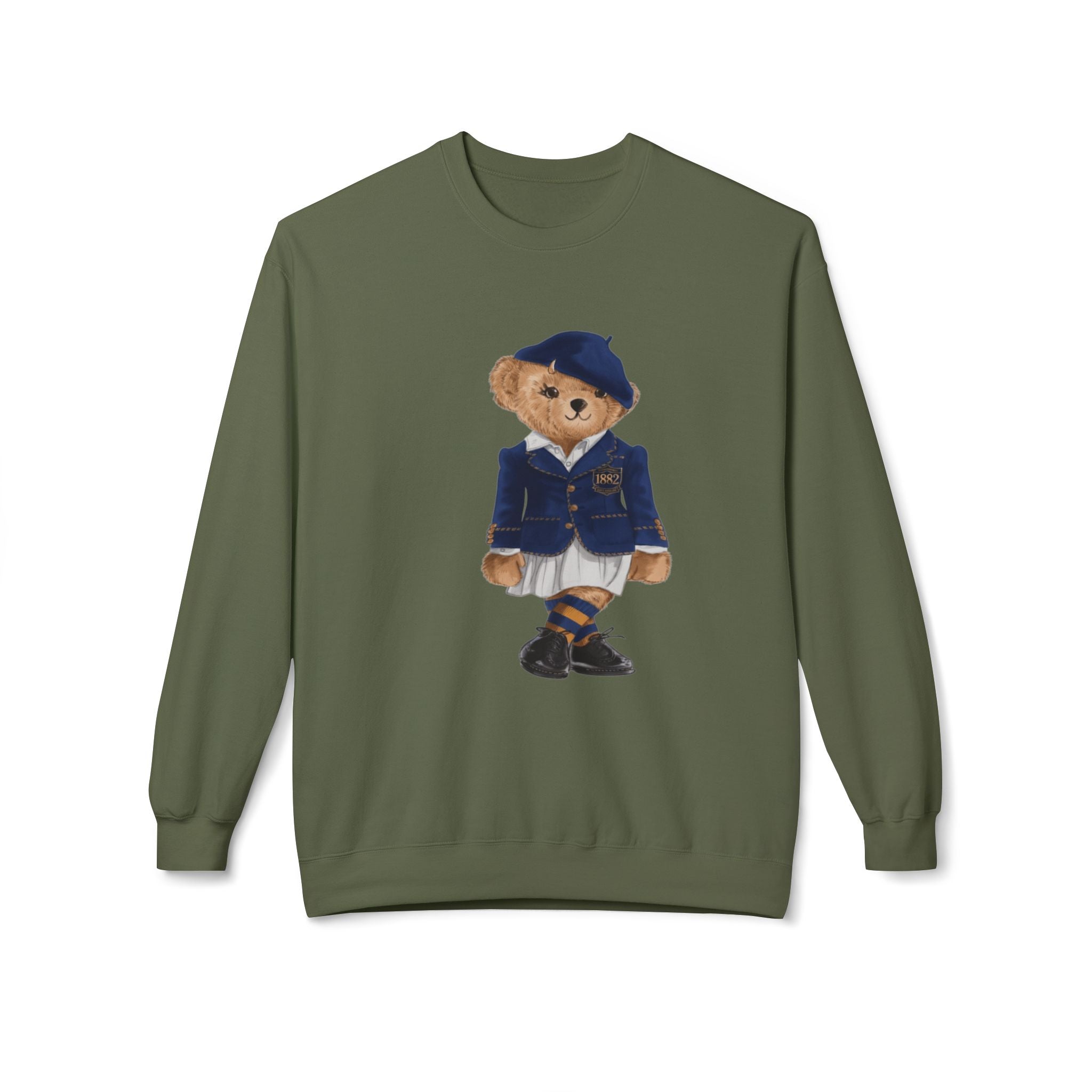 VSU Polo Bear Sweatshirt | Virginia State University Trojans Teddy | Vintage Prep HBCU Bear |