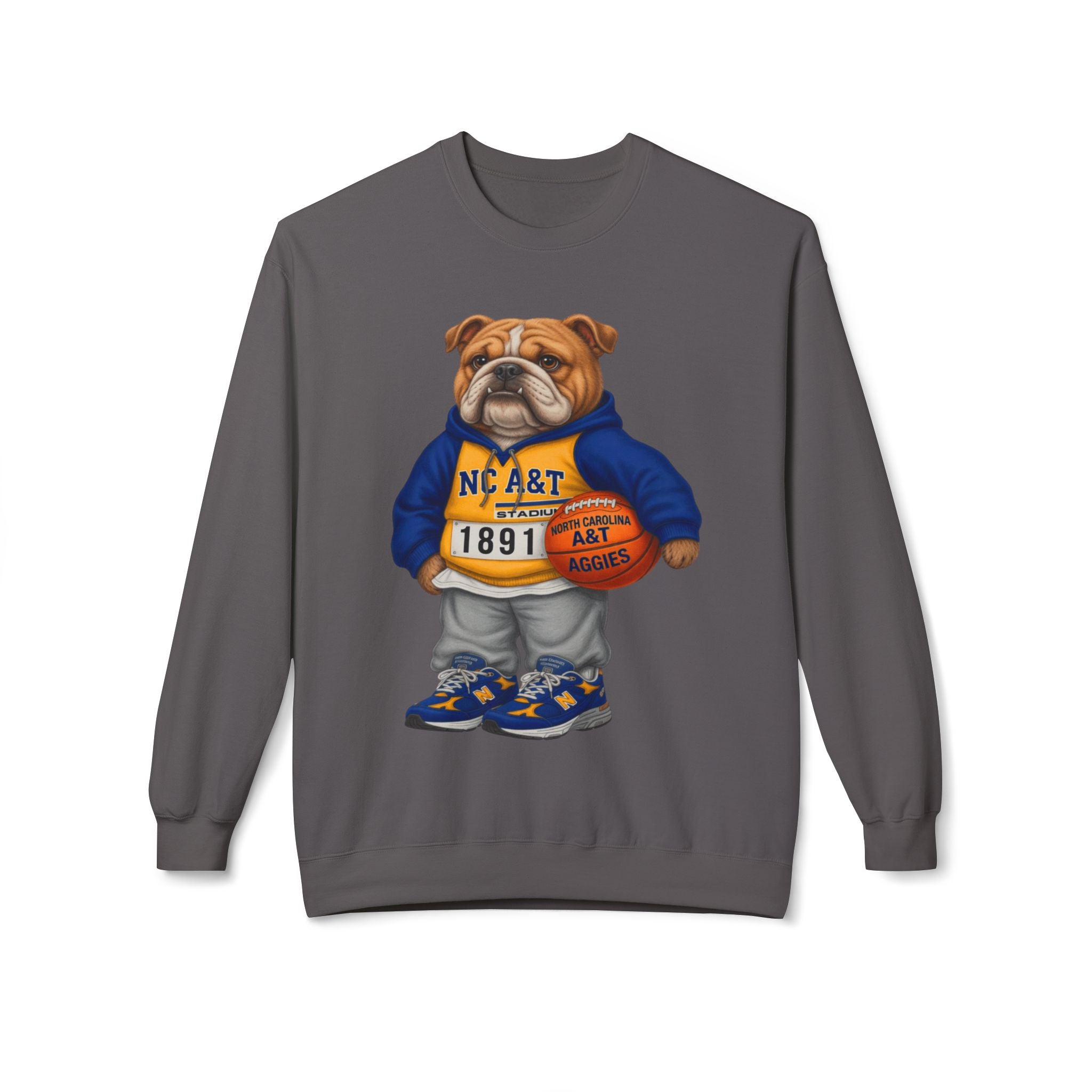 NC A&T Aggies Bulldog Mascot- HBCU Polo Bear sweatshirt
