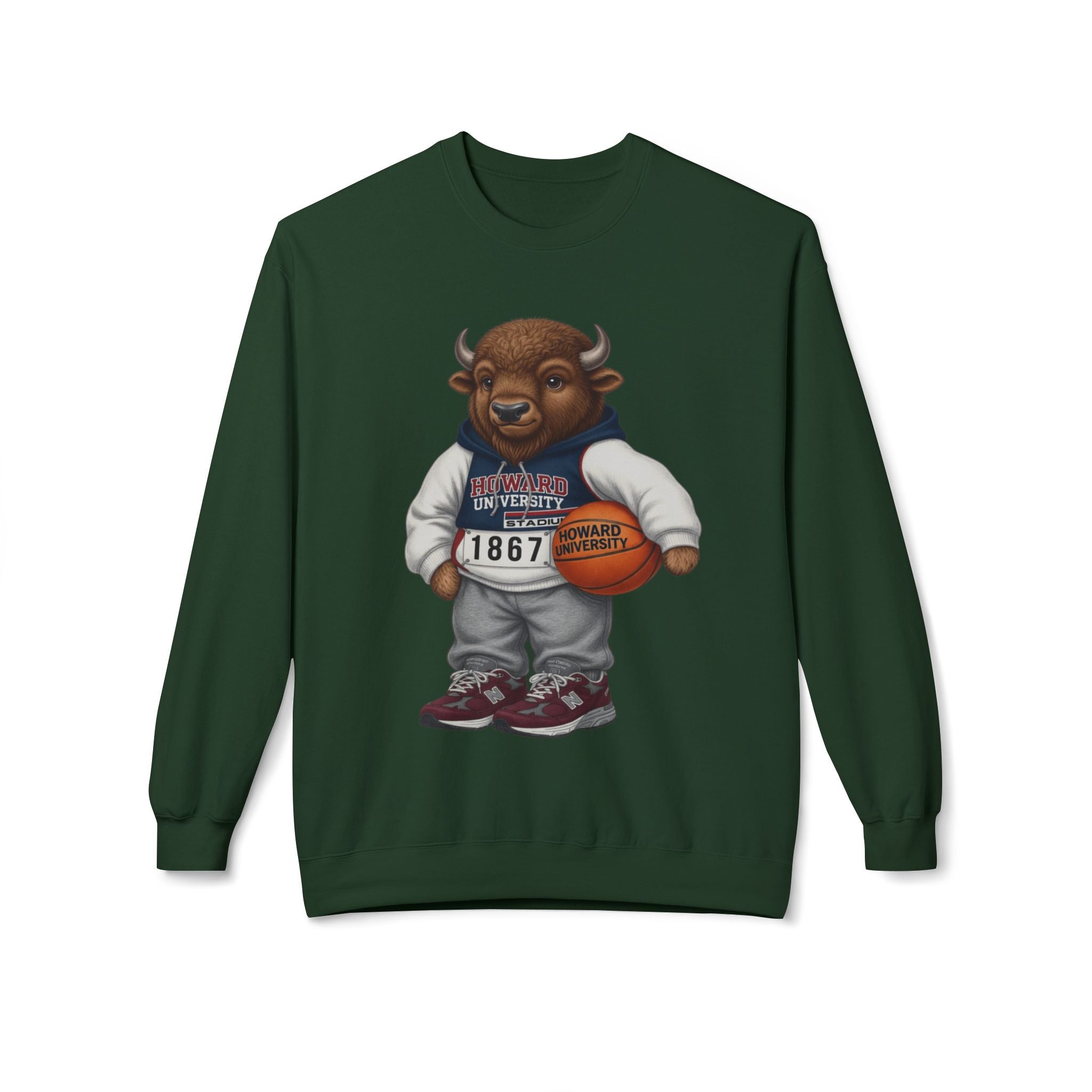 Bison Mascot- HBCU Polo Bear sweatshirt