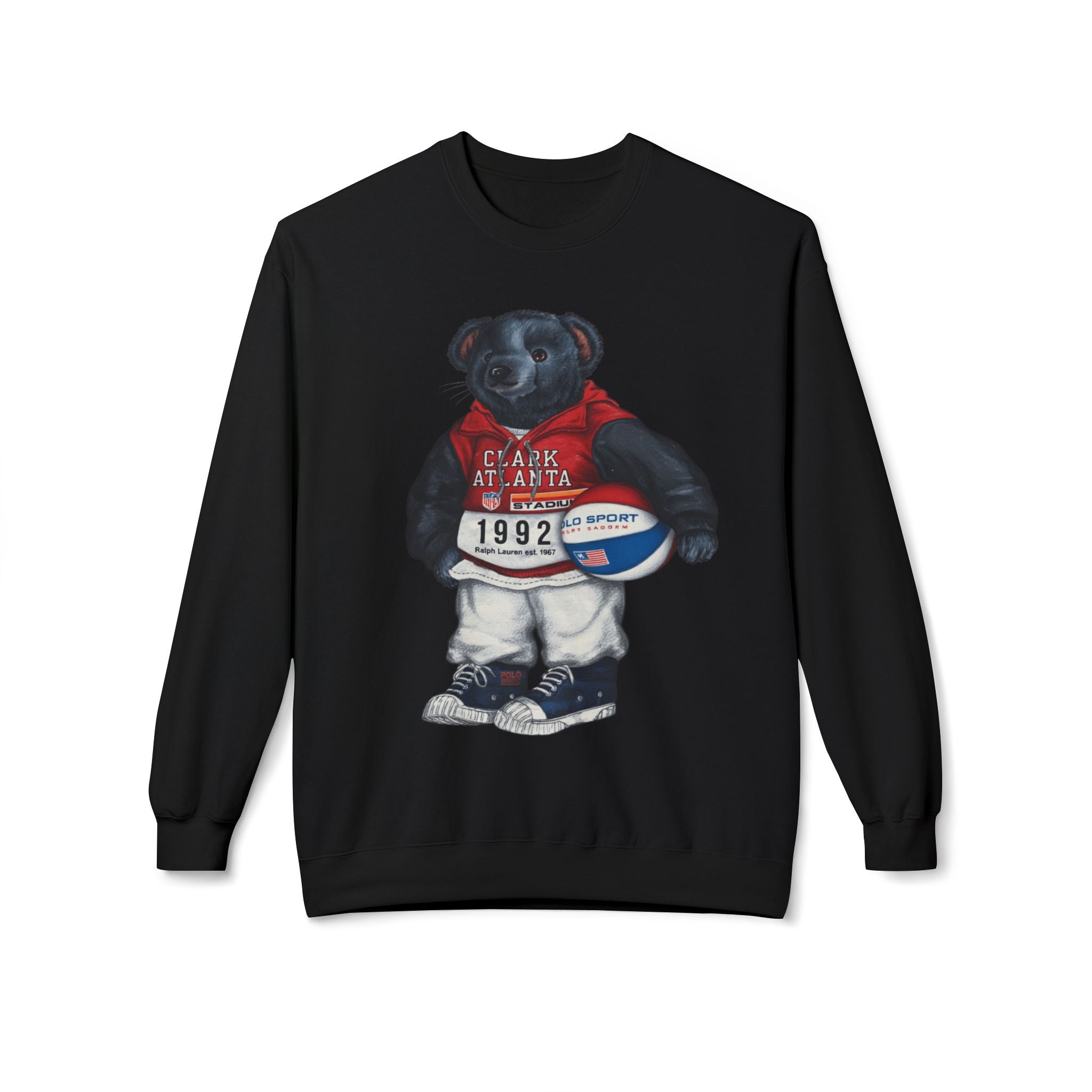 Clark Atlanta Bear Mascot- HBCU Polo Bear sweatshirt